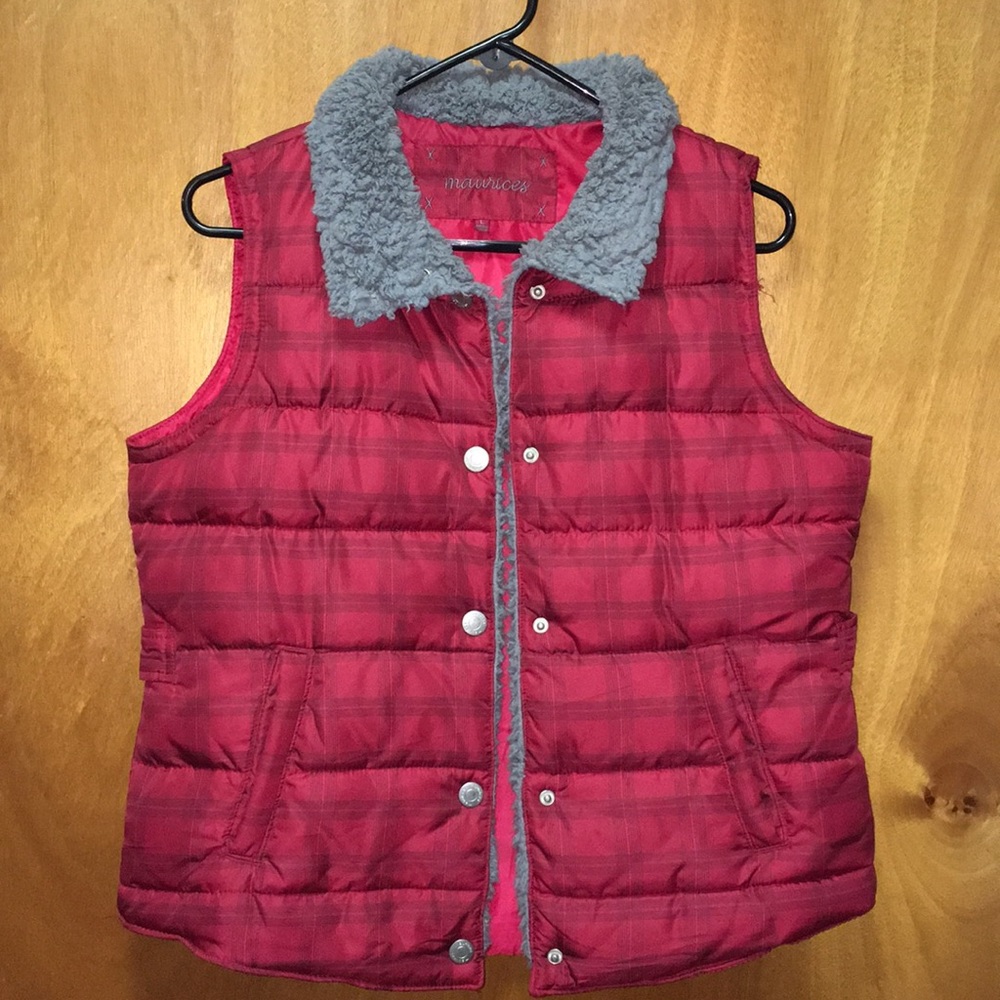 Maurices Brand Puffy Faux Lined Vest